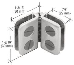 Scharnier für 3 mm bis 5 mm Glastüren.